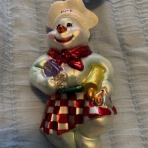 CHRISTOPHER RADKO FROSTY SHAKE & BAKE ORNAMENT
